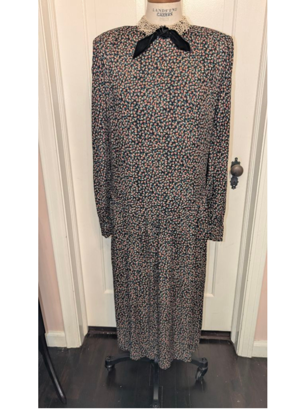 Vintage Neiman Marcus prairie style midi dress